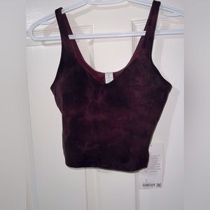 lululemon align tank cassis diamond dye size 4 NWT